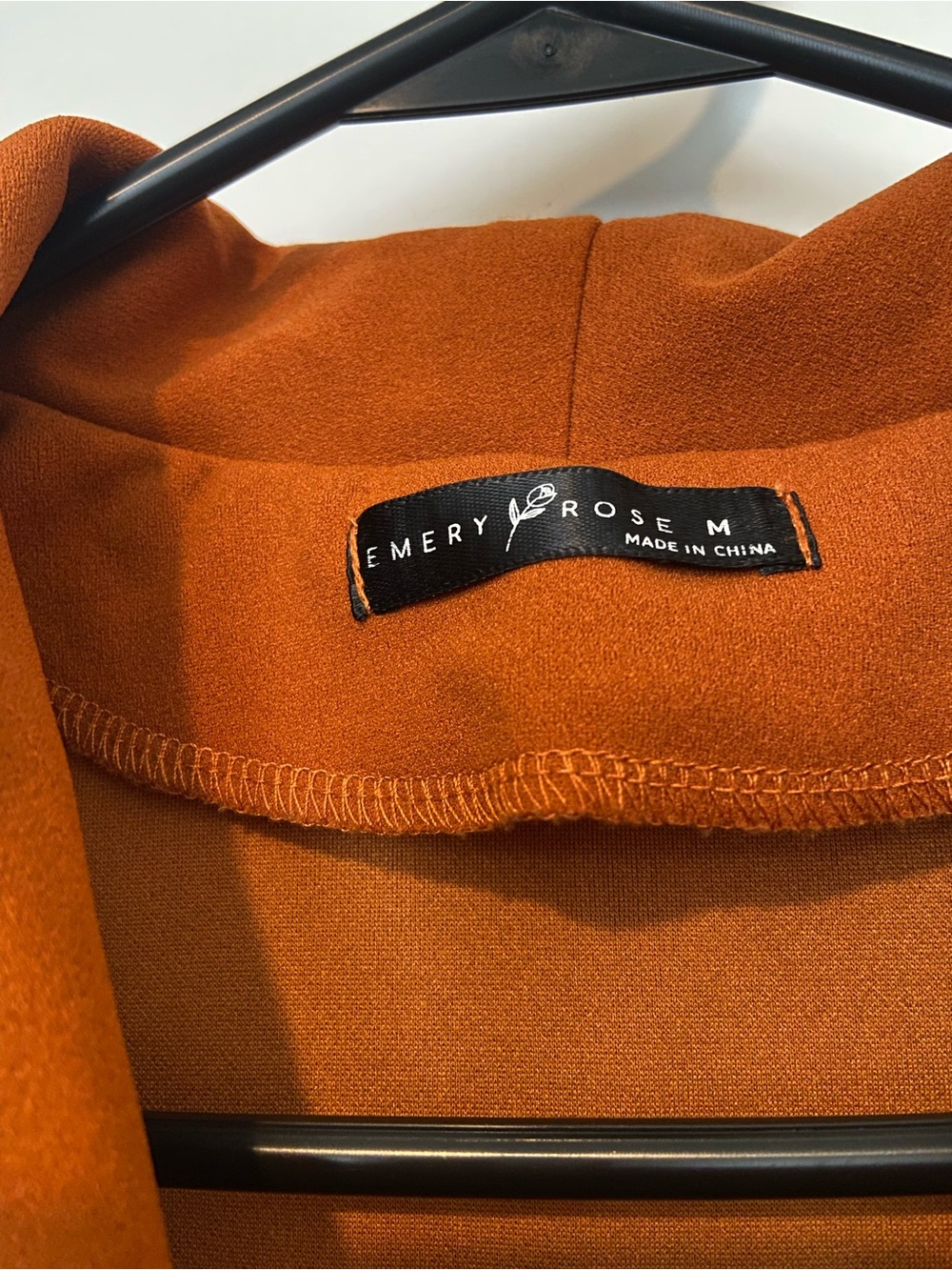 Rust Single-Button Blazer - Picture 4 of 6